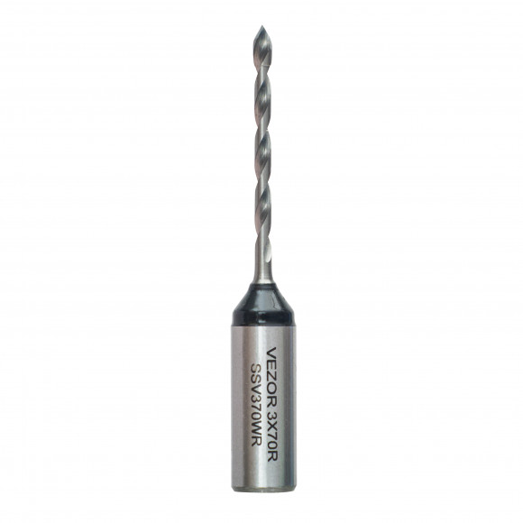Сверло сквозное монолитное VEZOR HW D3 L70 S10x27 RH (carbide)