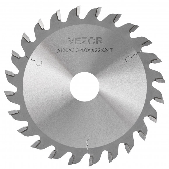 Диск пильный конический VEZOR 3K (D120 3,0-4,0 d22 Z24)