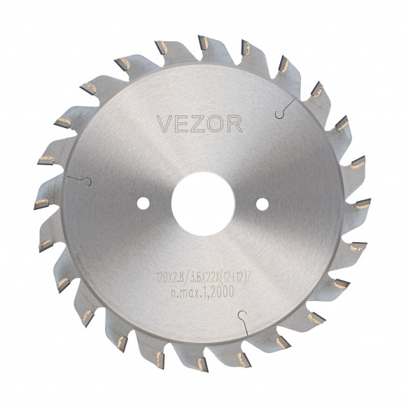 Диск алмазный составной VEZOR (D120 d22 2.8-3.6 Z12+12)