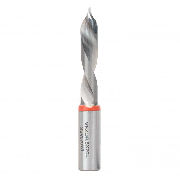 Сверло сквозное монолитное VEZOR HW-V D8 L70 S10x20 LH (carbide)