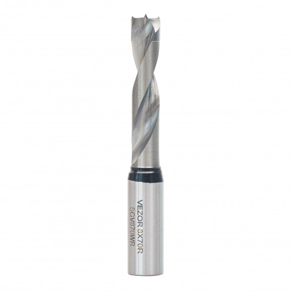 Сверло глухое монолитное VEZOR HW D8 L70 S10x20 RH (carbide)